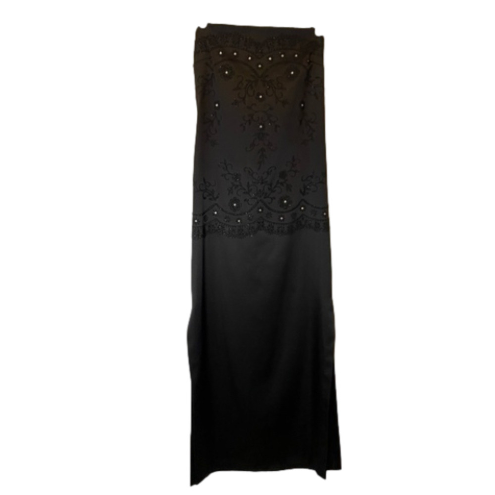 CDC Women's 9 Elegant Classic Strapless Embellished Fitted Leg Formal Maxi Dress